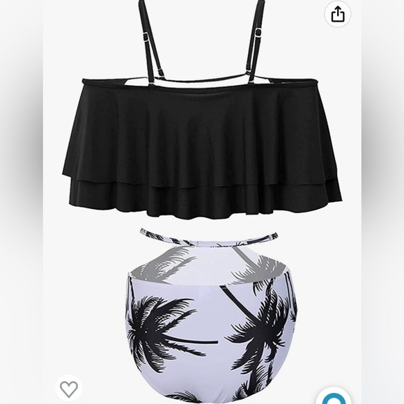 Two-Piece High Waist Ruffle Bikini Set - Picture 3 of 9